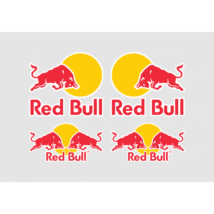 Red Bull Logo Kit Adhesive Vinyl Sticker Demon Graphics